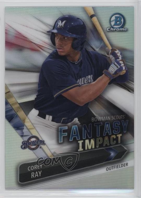 Corey Ray #BSI-CR 2016 Bowman Draft Baseball Scouts Fantasy Impact