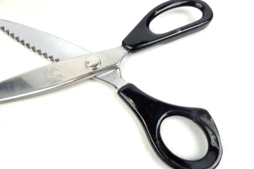 Vintage Griffon Tru-Pink Chrome Pinking Shears Sewing Crafts - Picture 3 of 8