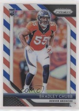 2018 Panini Prizm Rookie Red White & Blue Prizm Bradley Chubb #204 o8g