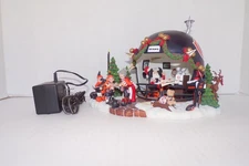 Danbury Mint CHICAGO BEARS NFL Game Day at Santa's Light Up Display - Works