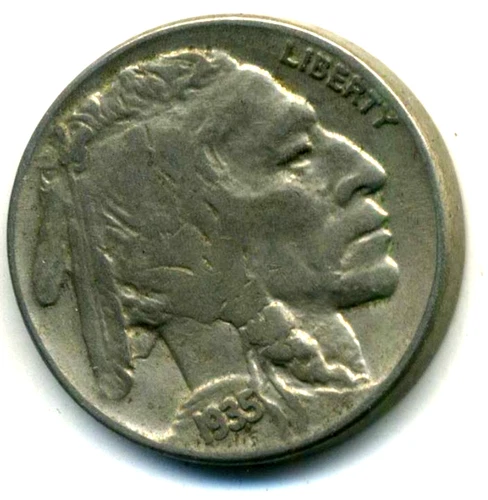1935 P Buffalo Nickel American U.S 5 CENT US Nice Old America Coin usa 1 #4609