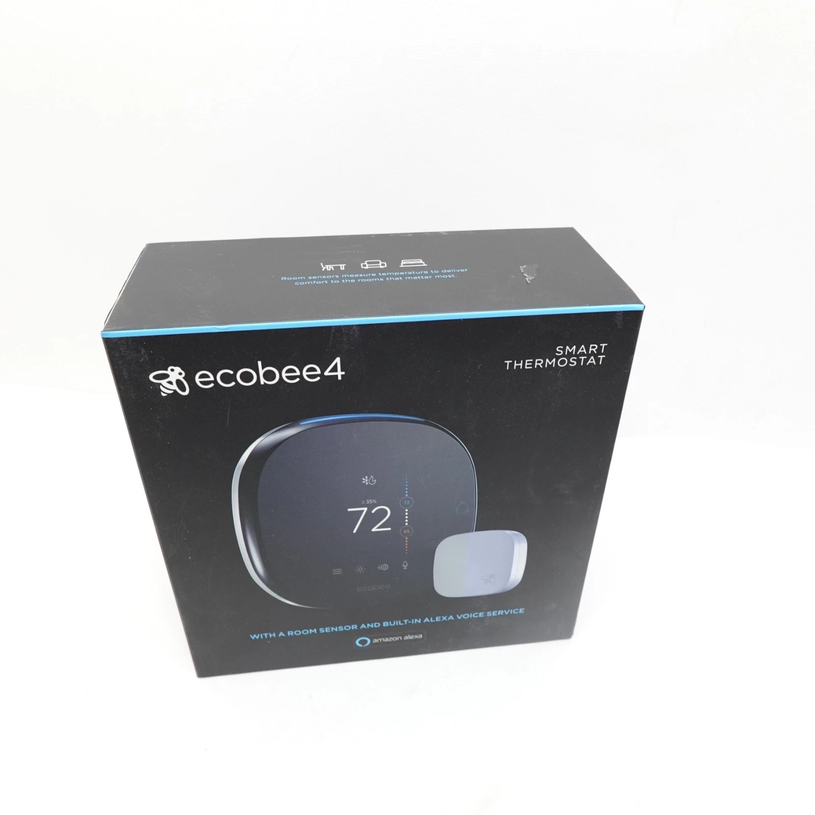 ecobee4 Smart Thermostat with Built-in Alexa Room Sensor