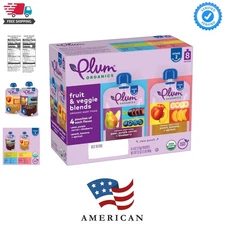 Variety Pack, 6+  - Organic Fruit and Veggie Baby Food Pouches - Pear, Purple...