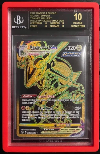 Pokemon BGS 10 BLACK LABEL RAYQUAZA VMAX SCR #TG29  English