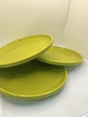 3 8'' salad plates bright green lunch Lovecasa dishes bright spring St Pat's