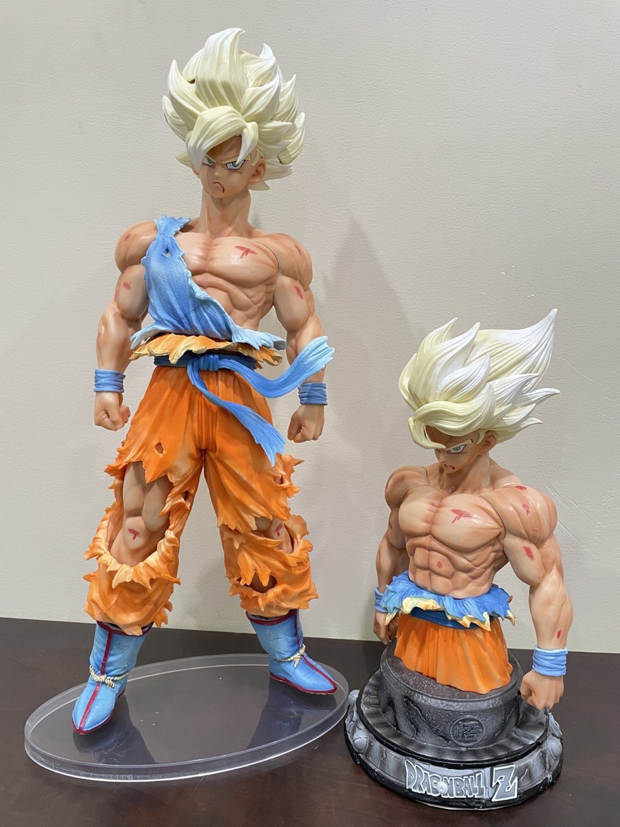 Large Dragon Ball Z Goku Super Saiyan Figure Statue Model Gift 16