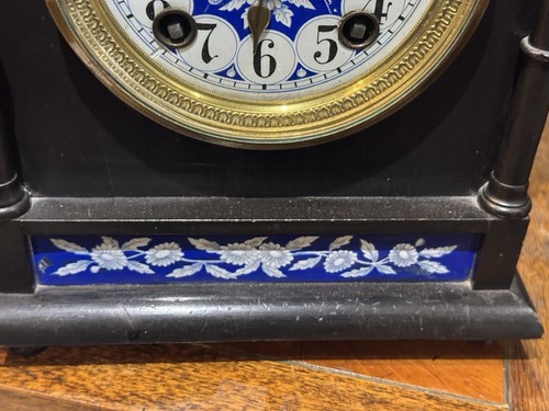 Very Nice Victorian Aesthetic Movement Ebonised 8 Day Mantel Clock Fully Working - Picture 10 of 11
