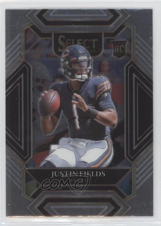 2021 Panini Select Club Level Justin Fields #250 12g7