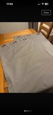 Grey Ring Top Curtains 42 x 72 Inch Fully Lined Ready Made