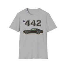 Olds 442 Shirt Classic Black Gold Muscle Car Graphic Tee Olds 442 Shirt Classic Black Gold Muscle Car Graphic Tee