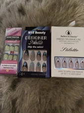 NEW IN BOX 3 Sets Fashion Press On Nails