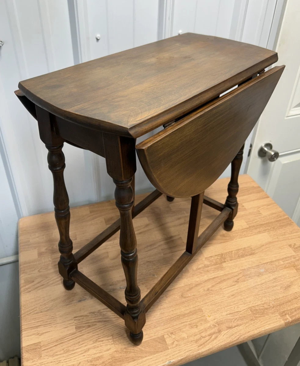 Vintage Drop Leaf Table Indiana Antique Tables (UnKNOWn Date) for