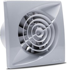 Devola 100mm Bathroom Extractor Fan with Humidistat and Timer, Quiet Axial Fa...