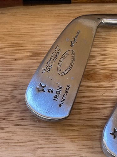 Hickory Golfschläger Spielset Gibson Star rostfreie Eisen Brassie & Spoon & Putter - Bild 9 von 19