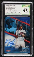 2021 Bowman's Best of Blue Refractor Malfrin Sosa CSG 9.5 Gem Mint Auto 09xd