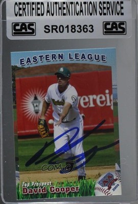 CAS Certified 2009 Eastern League Top Prospects David Cooper Sealed Auto 0l1
