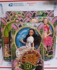 Wicked Doll Lot Singing Glinda + Elphaba & Friends New 5 Total (Url Miss-Print)