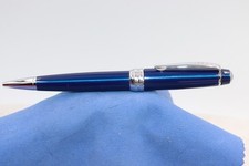 CROSS BAILEY Metal Ballpoint Pen Blue Lacquer 3717C inside cap