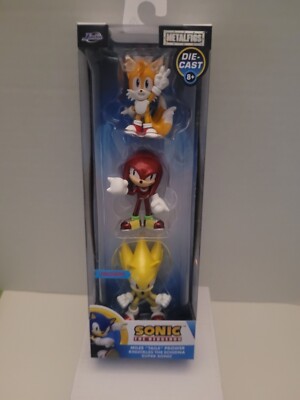 Sonic the Hedgehog Metalfigs 3 Pack 2.5  Figures Die Cast Metal Tails Knuckles