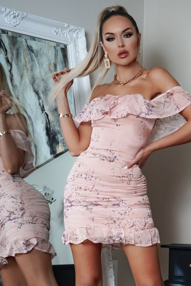 Sexy Women Floral Off Shoulder Ruffle Bodycon Evening Party Cocktail Mini Dress | eBay Sexy Women Floral Off Shoulder Ruffle Bodycon Evening Party Cocktail Mini Dress | eBay