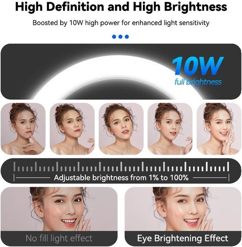 Ring Fill Light for Video Streaming for iPhone / Samsung / Google - 第 8/11 張圖片