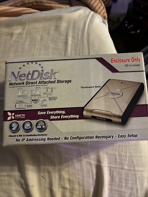 Ximeta NetDisk 2.0 with 320GB Maxtor Hard Drive