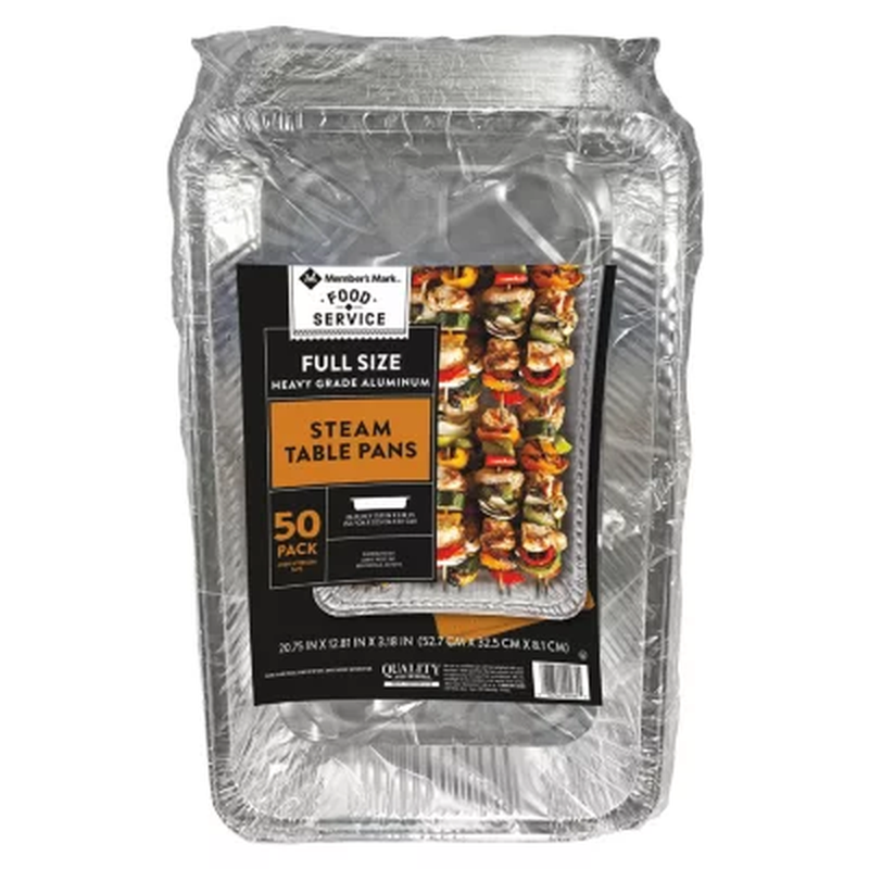 Member'S Mark Aluminum Steam Table Pans, Full Size (50 Ct.) eBay