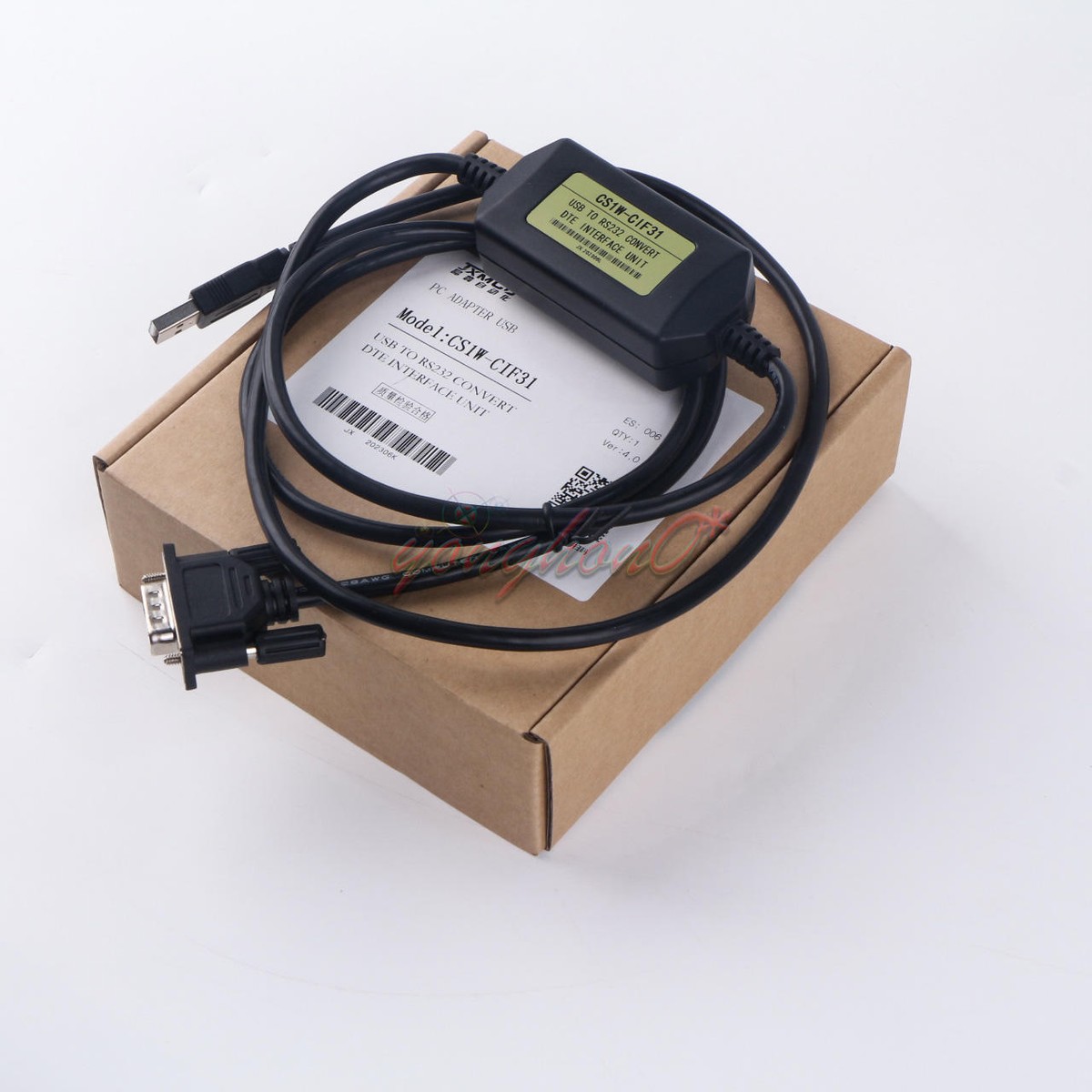 Programming Cable USB to RS232 Conversion for omron CS1WCIF31 CS1W