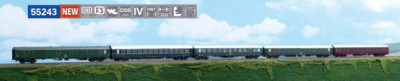 ACME 55243 SET 5 WAGEN ''ITALIA EXPRESS'' ROM - KOBENHAVN