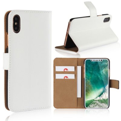 UK Echt Echtleder Flip Brieftasche Ständer Etui Abdeckung für iPhone XS MAX PORTOFREI
