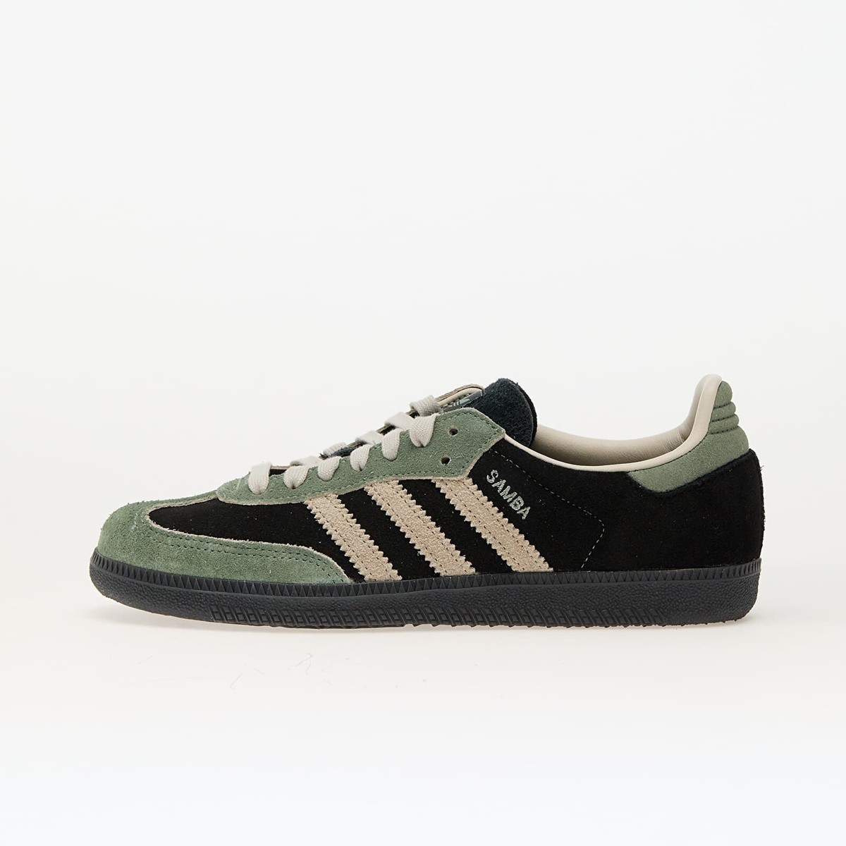 W Adidas Originals Samba OG Black Alumina Silver Green JI2680