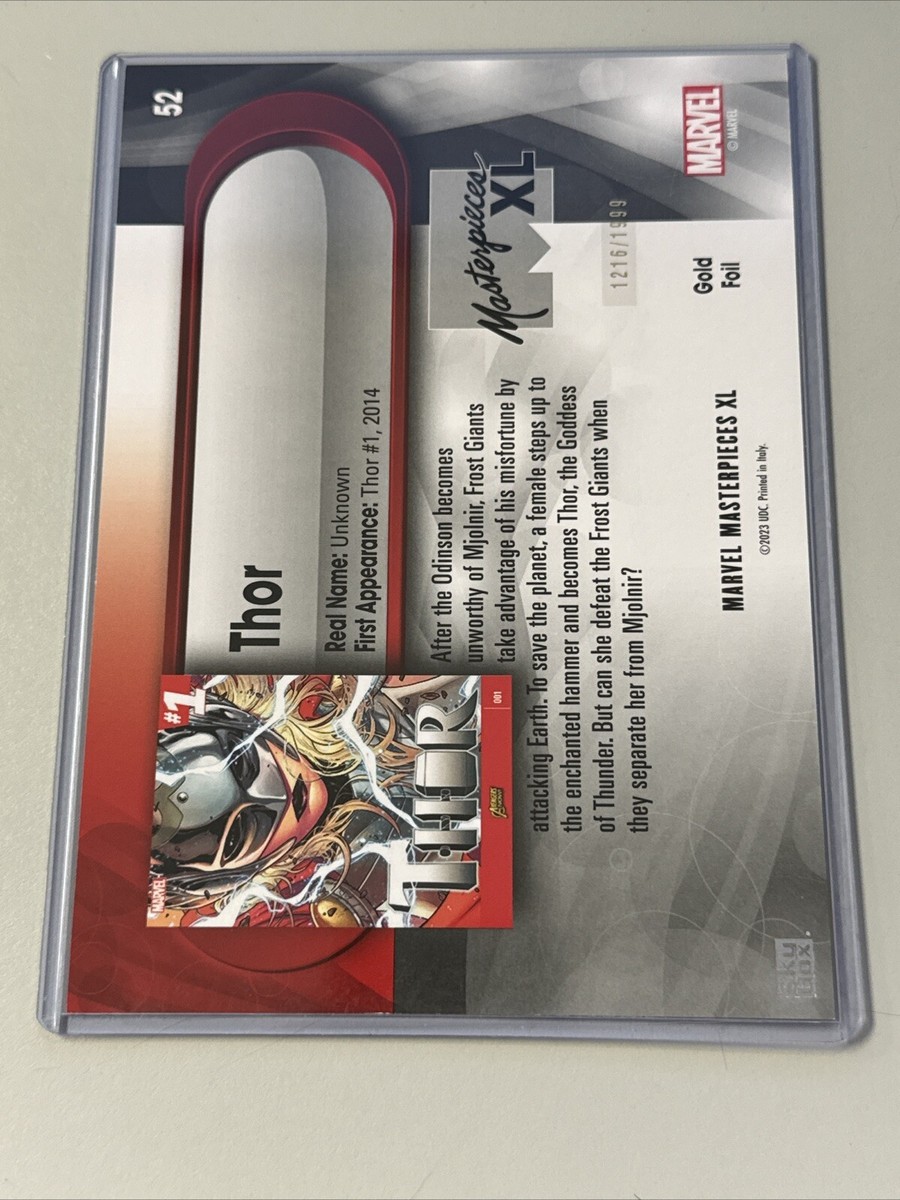 2024 Marvel Masterpieces XL Thor Gold Foil /1999 | eBay
