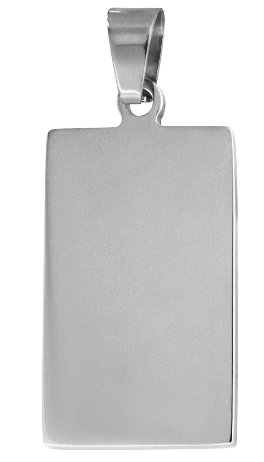 Модель TRENDOR Schmuck Männer Gravur-Anhänger Edelstahl 45x20 мм 71576