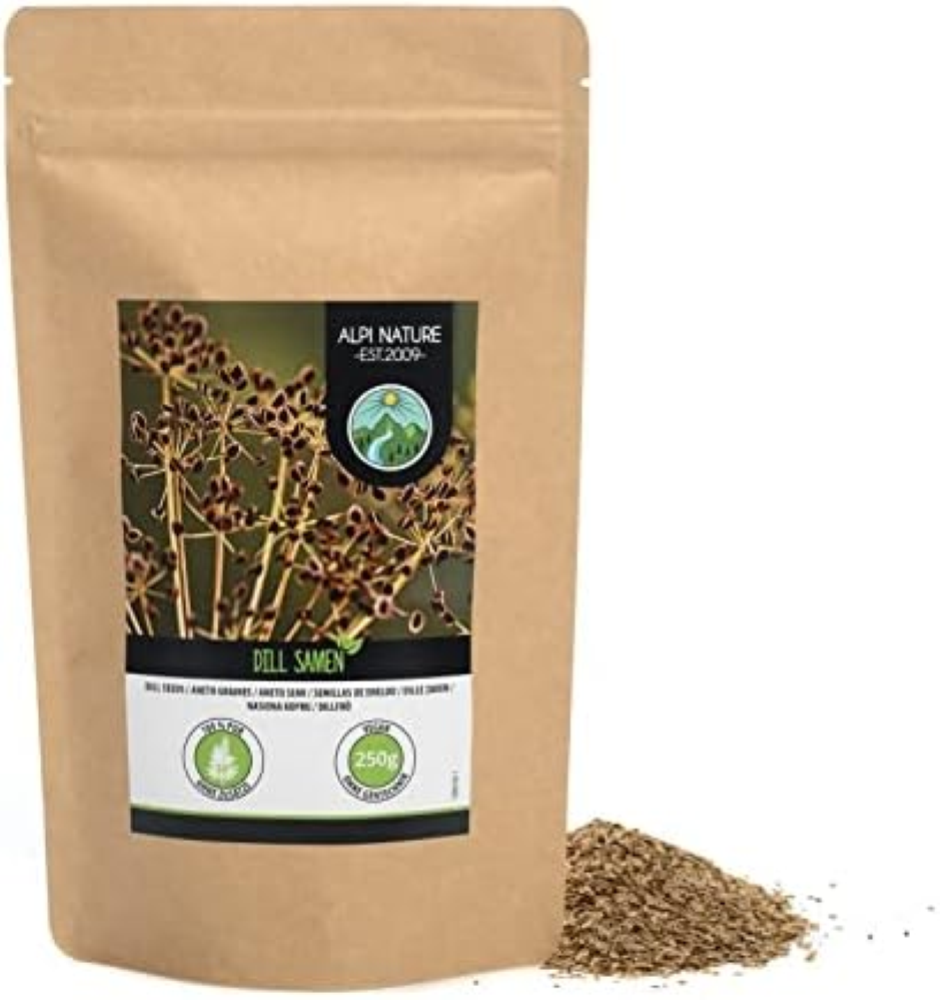 Semi di aneto (500g), semi di aneto naturali al 100%, cetriolo, senza additivi,