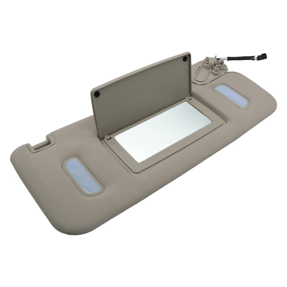 For 2007-2014 Chevrolet GMC Sierra Gray Right Side Sun Visor W/ Light 22850310 - Изображение 2 из 4