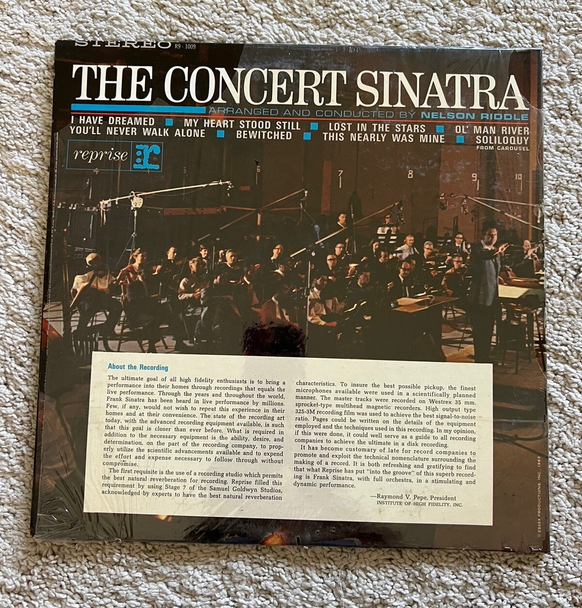FRANK SINATRA The Concert Sinatra Reprise 1981 | eBay