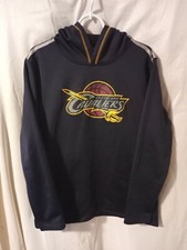 Adidas Boys NBA Blue Cleveland Cavaliers Logo Hoodie Sweatshirt Sz XL 18 