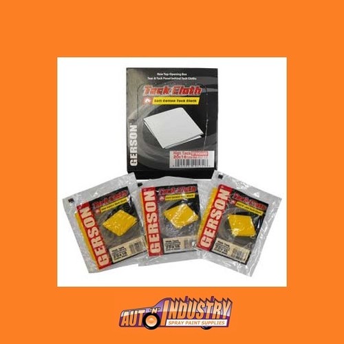 PACKET/12 GERSON TACK CLOTHS YELLOW / PAINT PREP CLOTH SPRAYPAINTERS