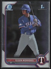 2022 Bowman Chrome Yeison Morrobel BCP-200 1st Chrome | Texas Rangers
