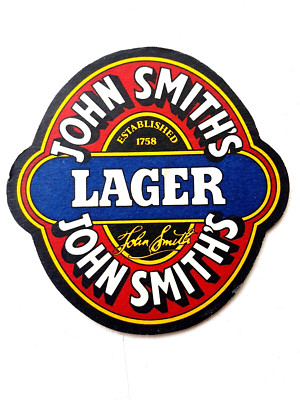 Vintage JOHN SMITH'S - Lager  ...  Cat No'88 Beer mat / Coaster