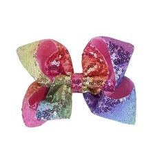 5 Inches Sequins Large Bows Alligator Hair Clip Hair Barrettes Accessories fo...