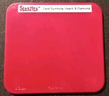 CARD SYMBOLS HEARTS  DIAMONDS - Sizzix Sizzlits  Thin Cuts Die Cuts