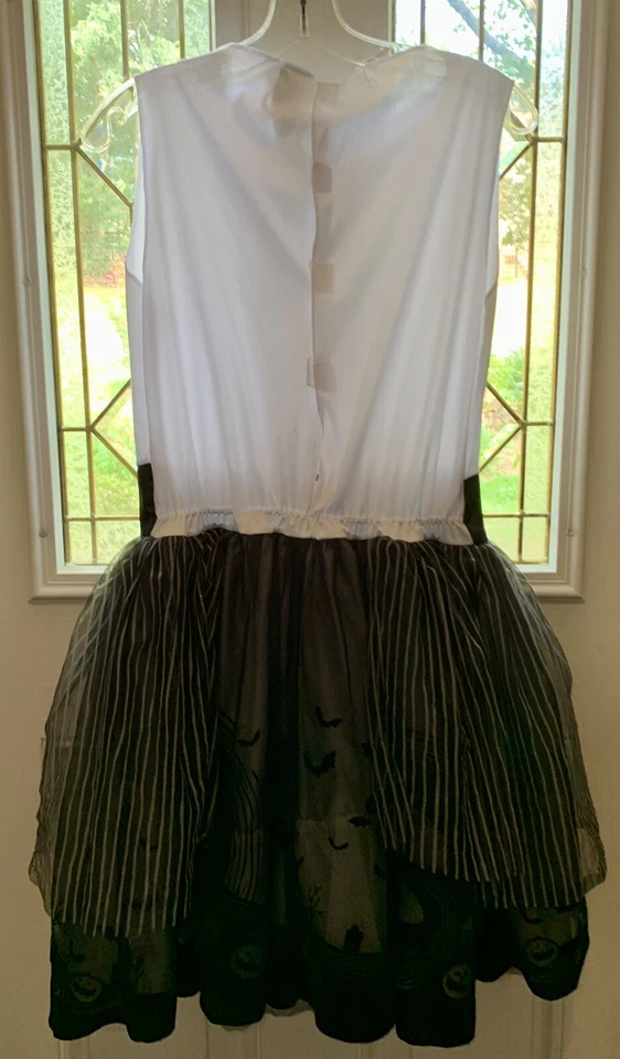 Vestido Disfraz Mujer Grande Jack Skellington Pesadilla Antes De Navidad: Tul Foto 3 de 4