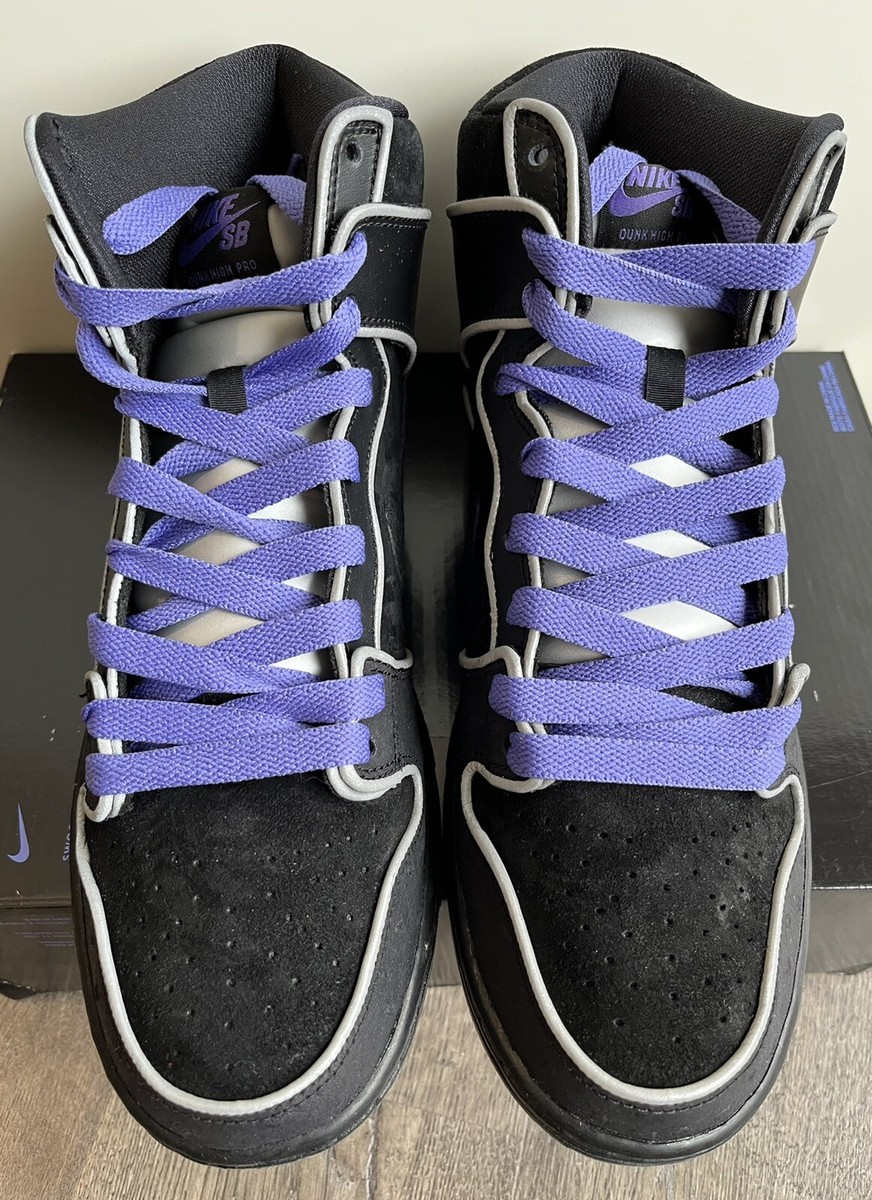 Nike Dunk High Elite SB Black White Purple haze 833456-002 Men's