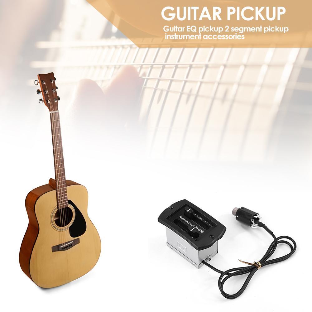 Préampli EQ Pour Guitare Acoustique - 4 Bandes (BASS, MIDD, TREB, PRES) Avec Indicateur Batterie - Facile à Installer
