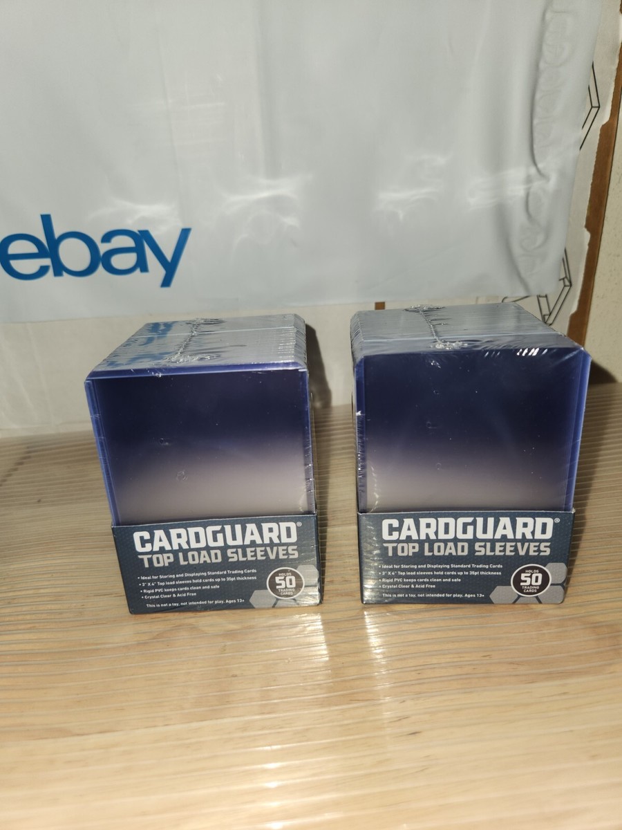 Card guard top loaders Sleeves 3"4" 100 Count New | eBay Card guard top loaders Sleeves 3"4" 100 Count New | eBay