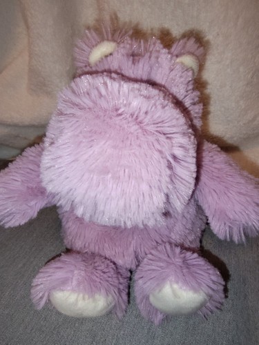 Hippo Warmies - 13" Cozy Plush Heatable Lavender Scented Stuffed Animal - Afbeelding 2 van 6