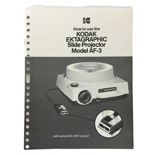 Original KODAK Ektagraphic Slide Projector Model AF-3 Manual