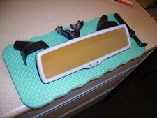 vw mk5 golf 07 auto adjust rear view mirror, black and grey.