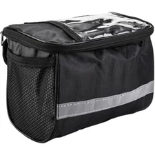 Collapsible Bike Basket Large Capacity Bike Handlebar Bag Front Storage Pouch